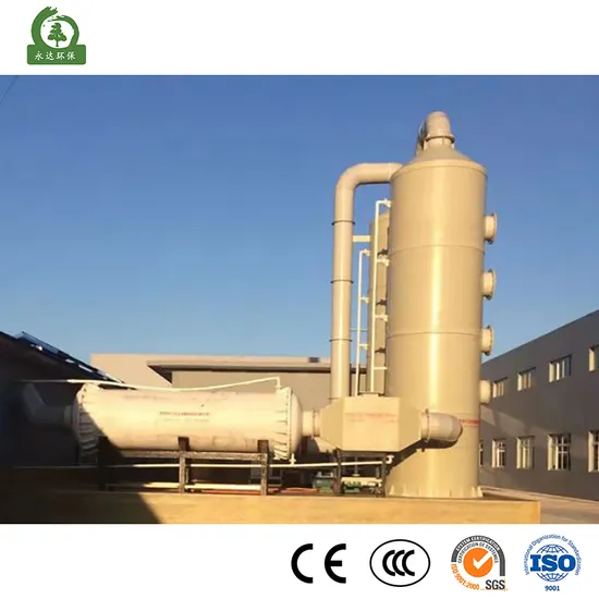 Yasheng China Acid Mist Purification Equipment Suppliers Industrial Desulfurization PP Acid Mist Spray Scrubber PP Polypropylene Equipment 