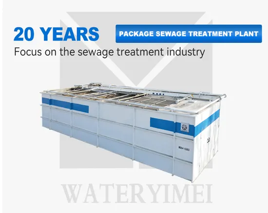 Yimei Industrial Wastewater Treatment Packaged Sewage Treatment Equipment 