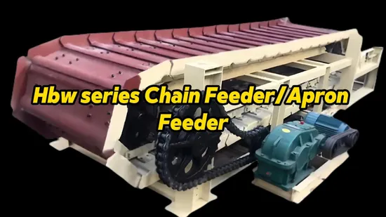 Hbw1240 Chain Conveyor/Mineral Delivering Machine Plate Apron Feeder, Chain Plate Feeder 