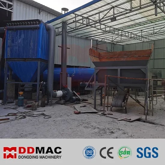 Continuous Limestone Drying Equipment with Dust Removal System 