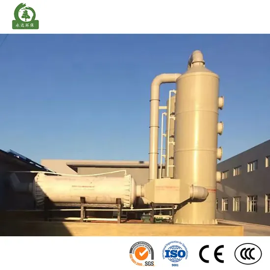 Yasheng China Acid Mist Purification Equipment Acid Fog Purification Tower Industrial Desulfurization PP Acid Mist Tower Spray Fgd Absorber Scrubber Tower 