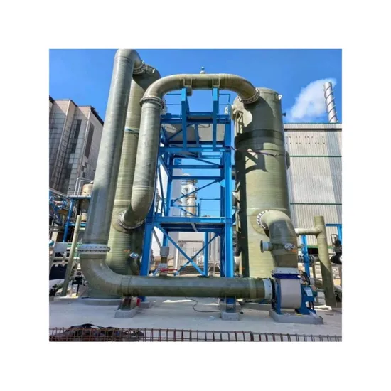 Gfrp Waste Gas Desulfurization Treatment Bubble Tower Equipment for Absorbing So2 So3 